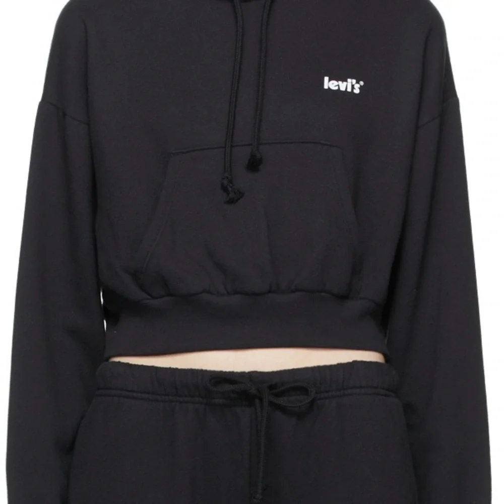 Levi's Women's Black Cropped Hoodie - Picture 2 of 6